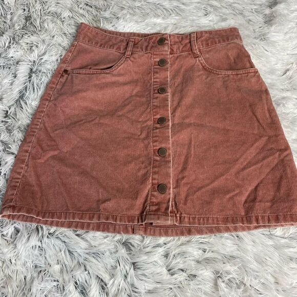 Roxy Denim Corduroy Mini Skirt - Picture 1 of 5